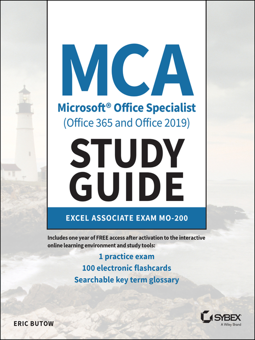 Title details for MCA Microsoft Office Specialist (Office 365 and Office 2019) Study Guide by Eric Butow - Available